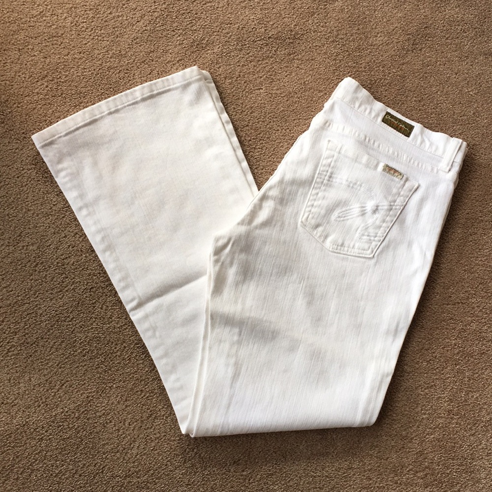 🤍David Kahn White Denim Jeans